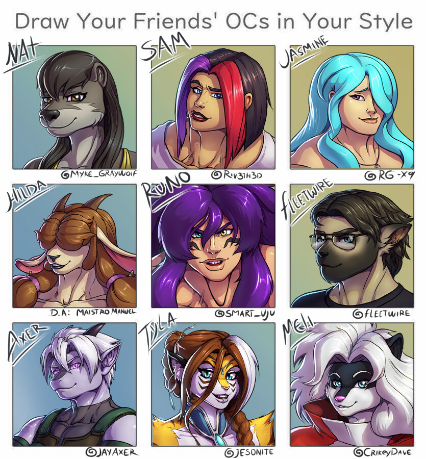 Artstation Draw Your Friends Oc S Meme Andres Gonzalez