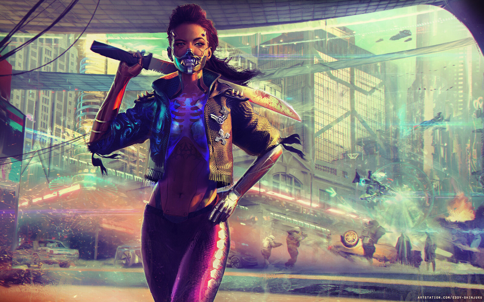 Cyberpunk Tabletop Art
