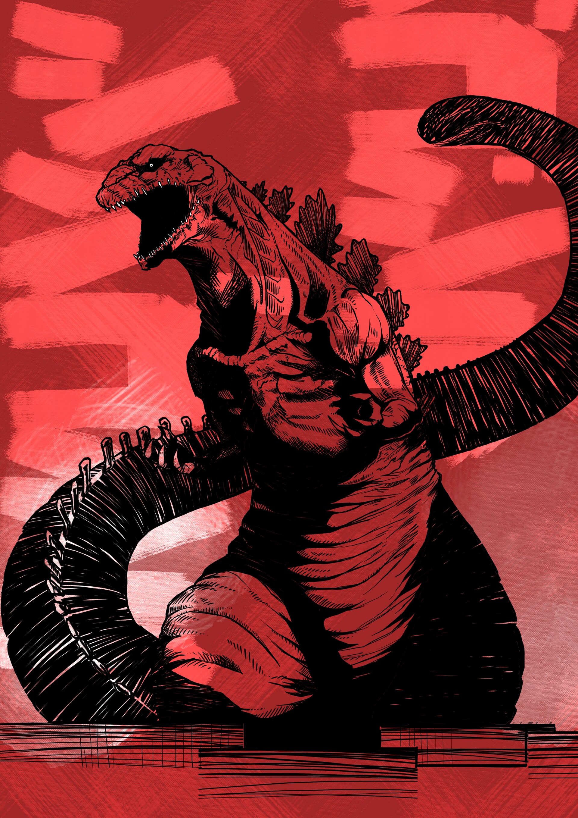 Shin godzilla tattoo - Bronctattooaus.com