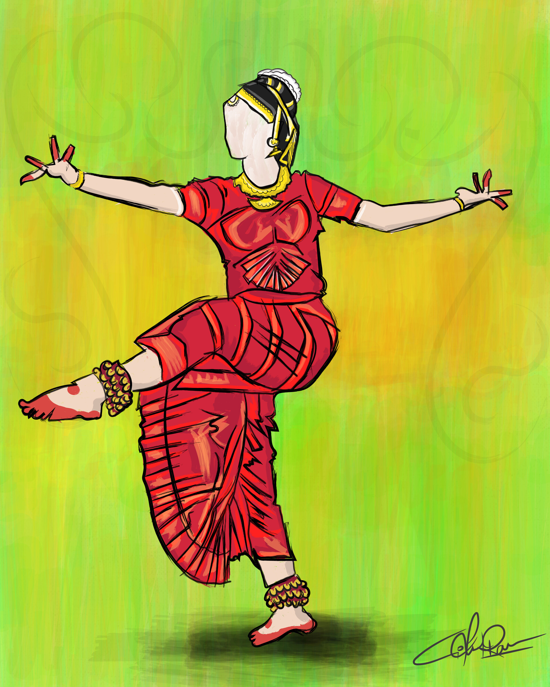 Classical Dance from Bangalore, India - Urban Sketchers