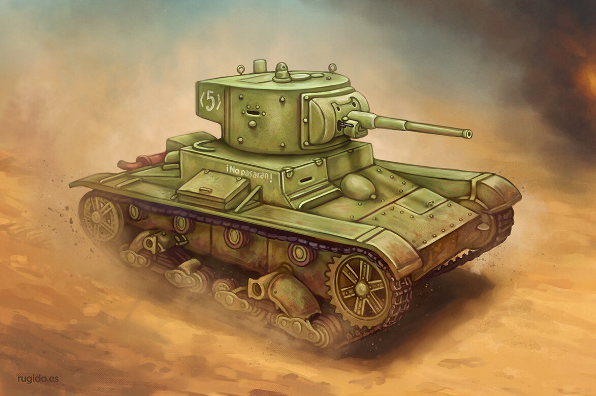 Ruben Megido - Spanish Civil War - T-26 tank