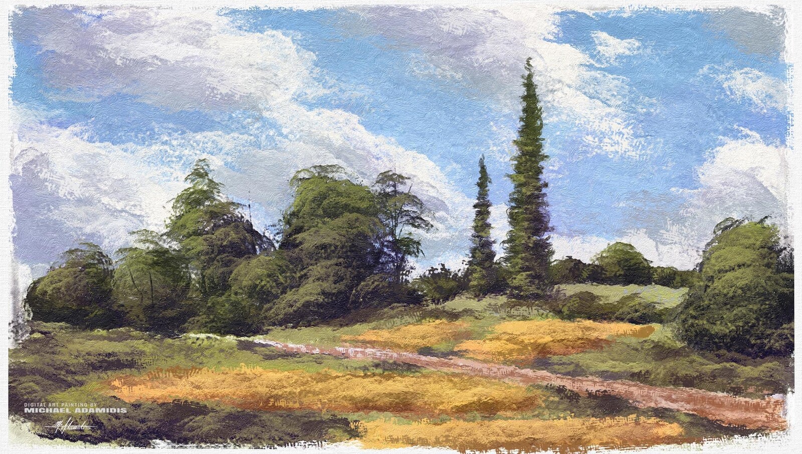 Digital Landscape / Scenery Painting - Open Fields