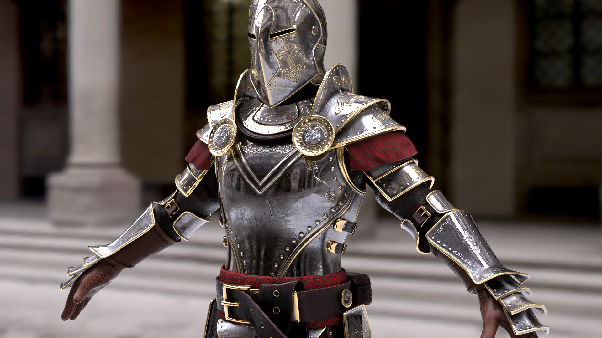 ArtStation Knight Armor for a Game