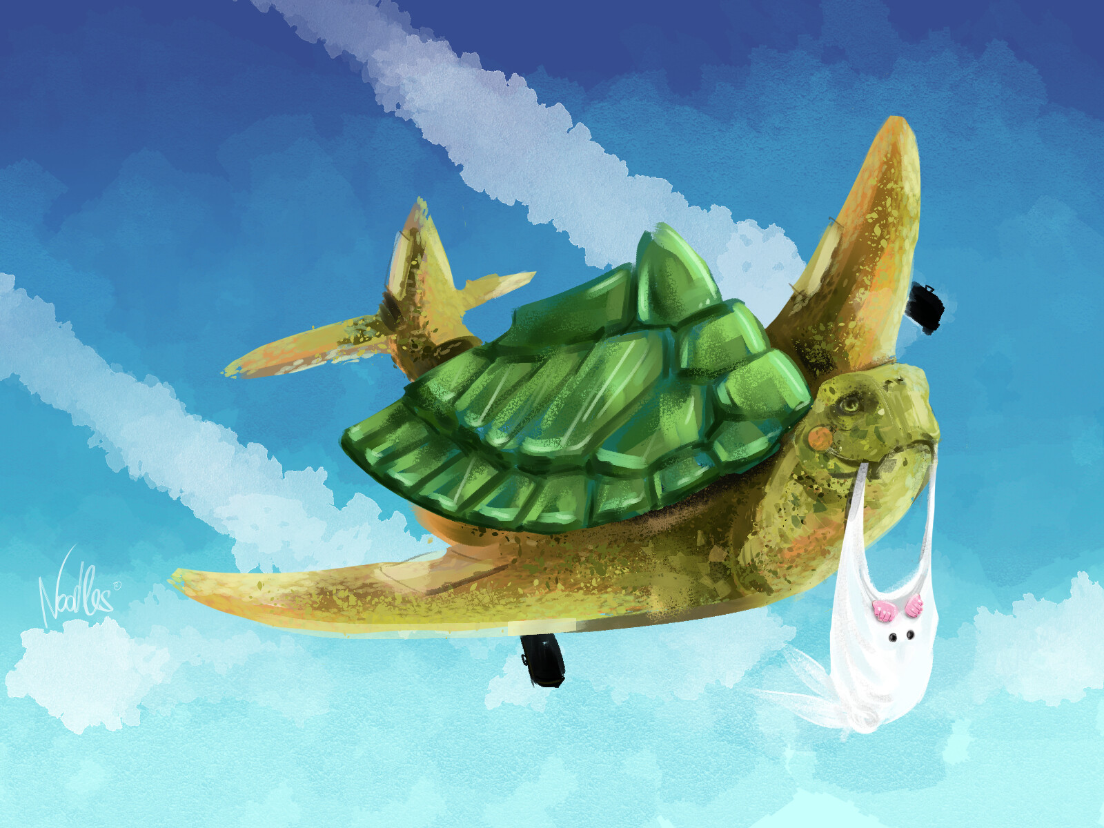 ArtStation Turtle plane