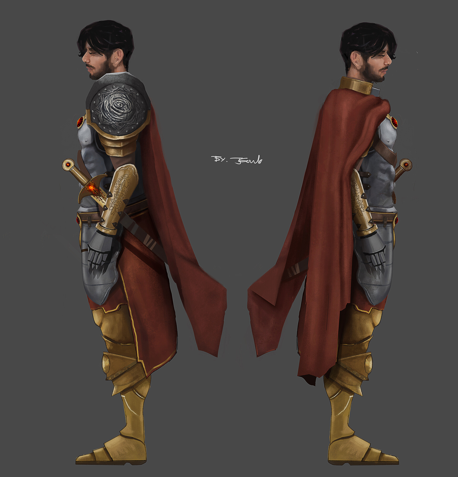 Joseph Edwards The Elite Knight of Rubera Character Concept