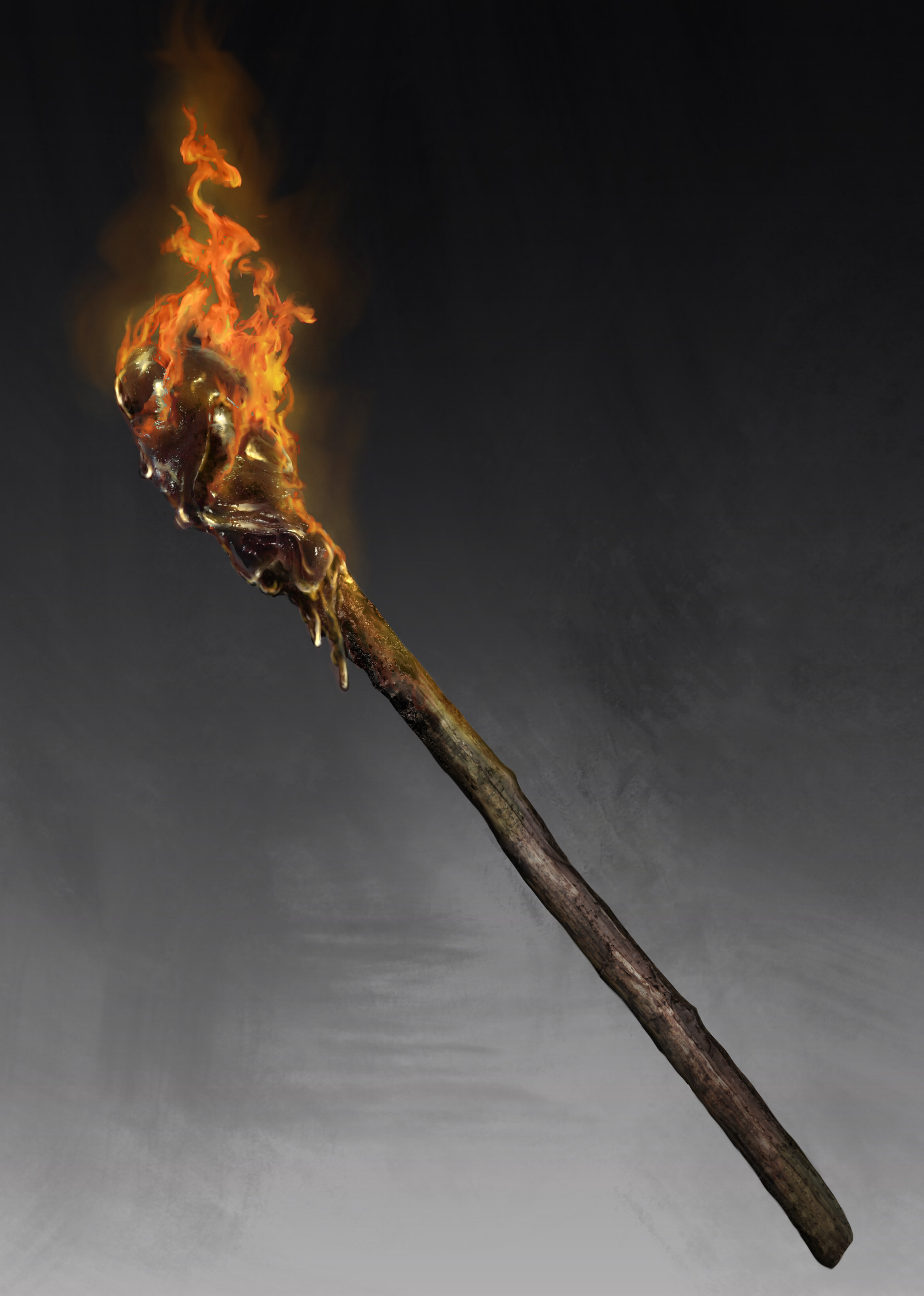 Tar Covered Torch