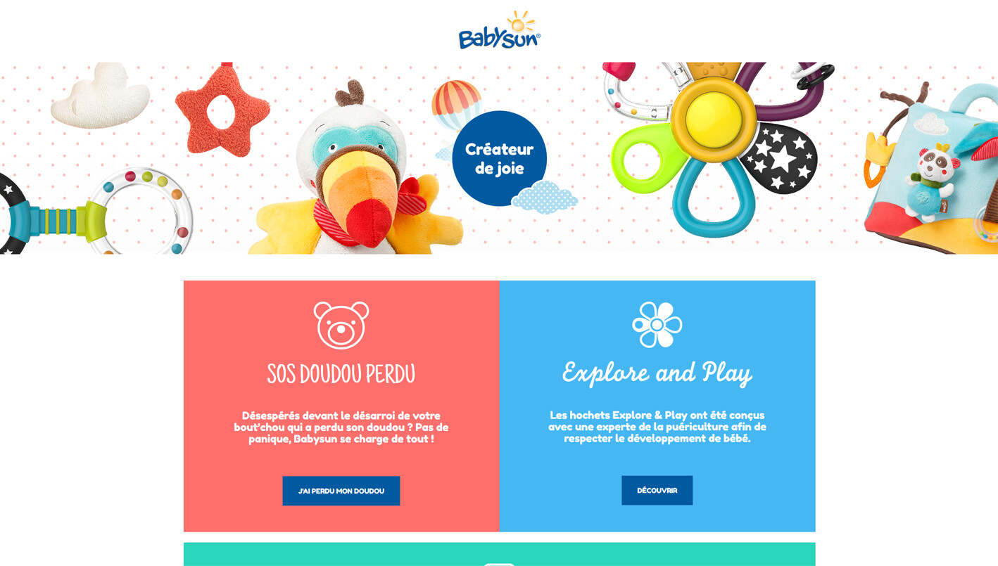 WEB DESIGN - BABY SUN