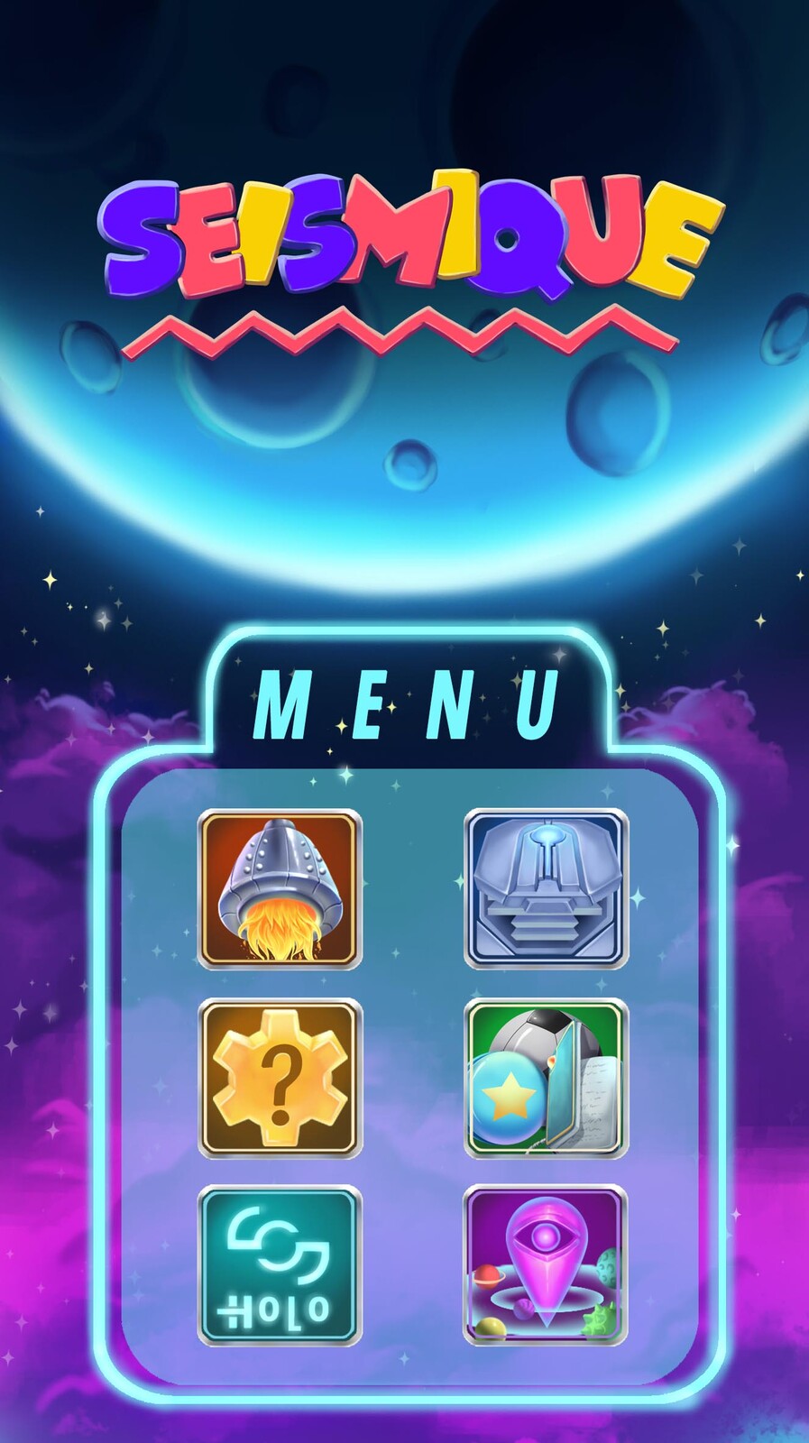 Main screen of app