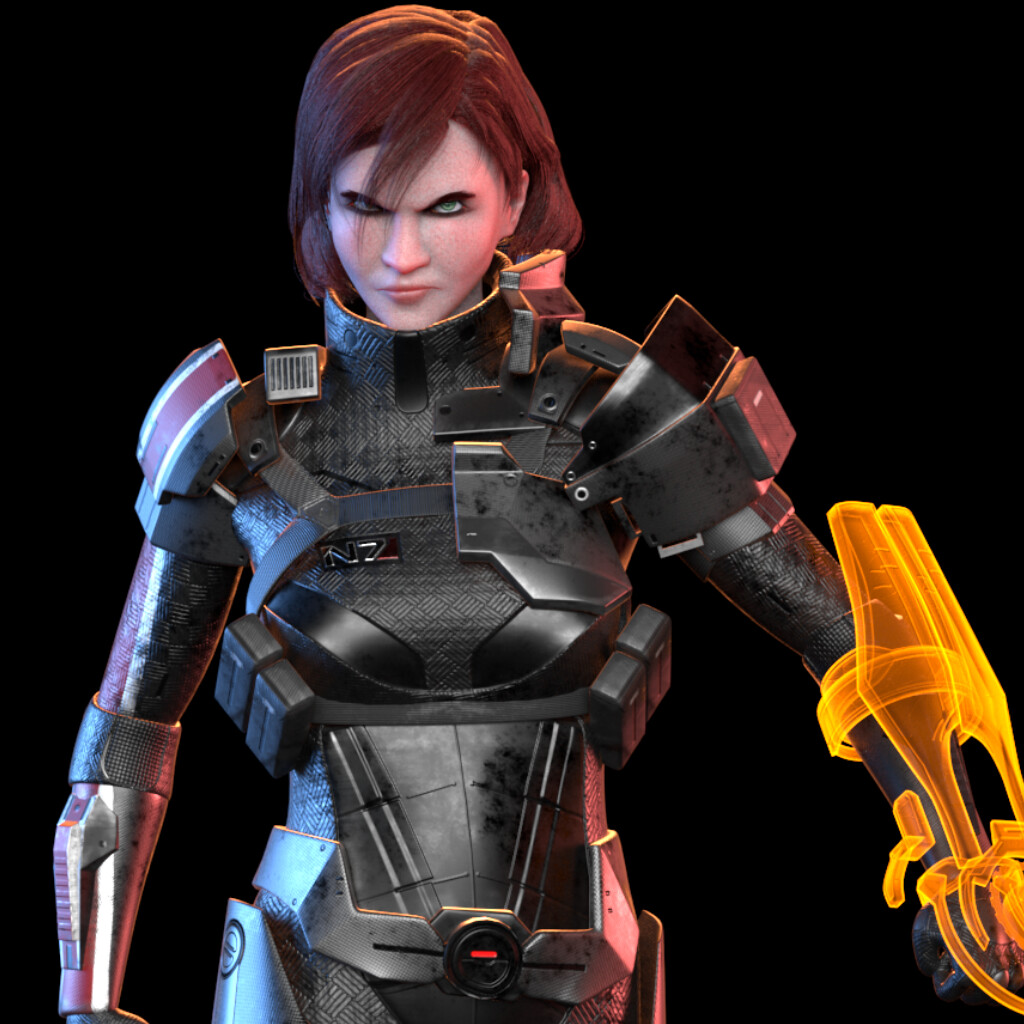 Artstation Female Commander Shepard