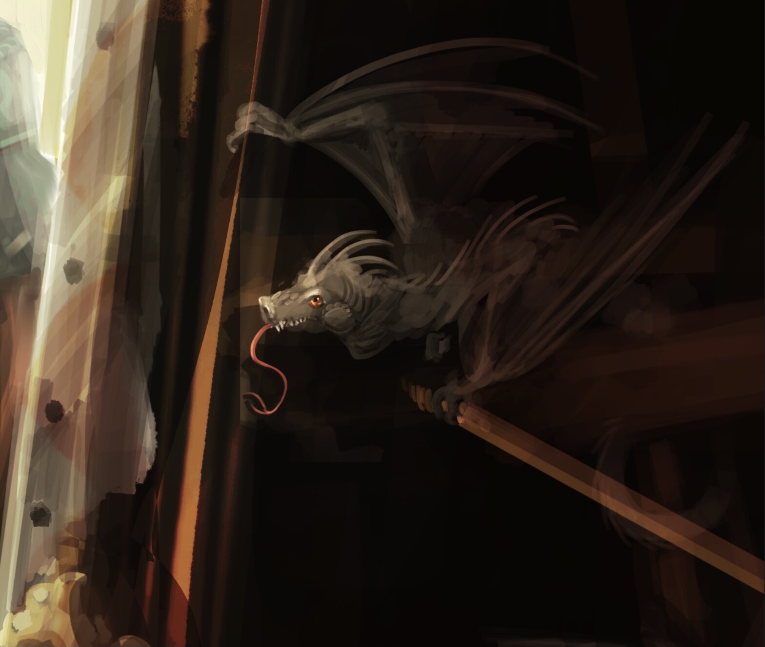 Detail - the pet dragon