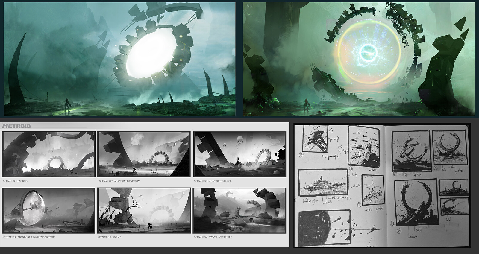 Metroid  color Sketches