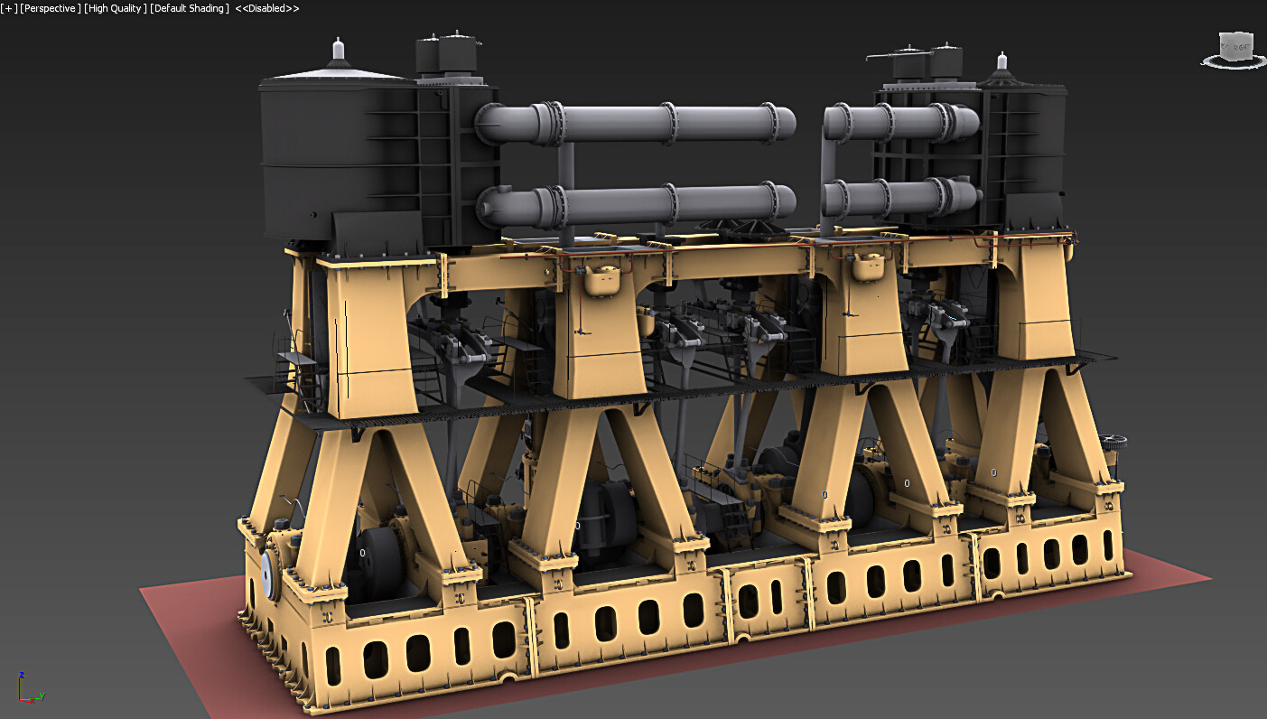 ArtStation - Titanic Engines Update - Low Pressure Cylinders WIP