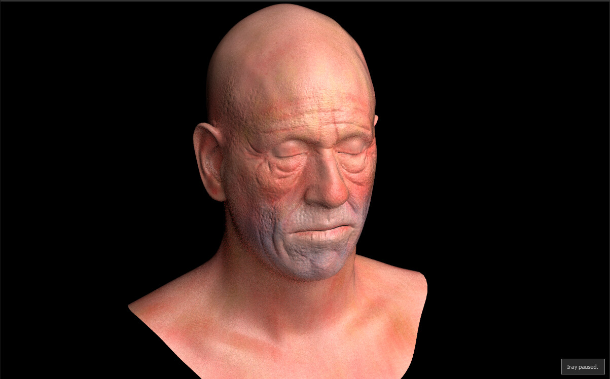 old man skin texture