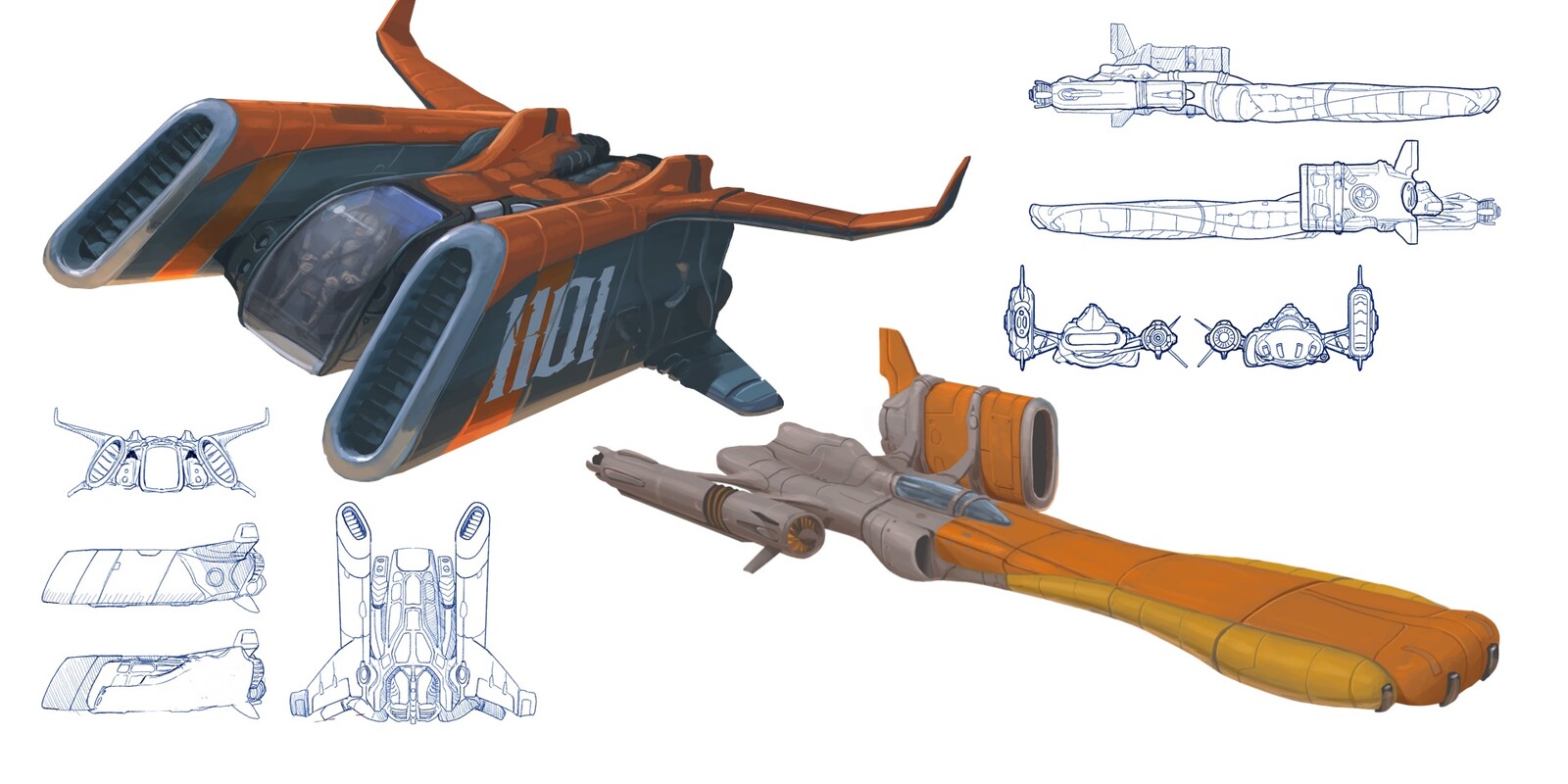 Develop of space ships of the general concept