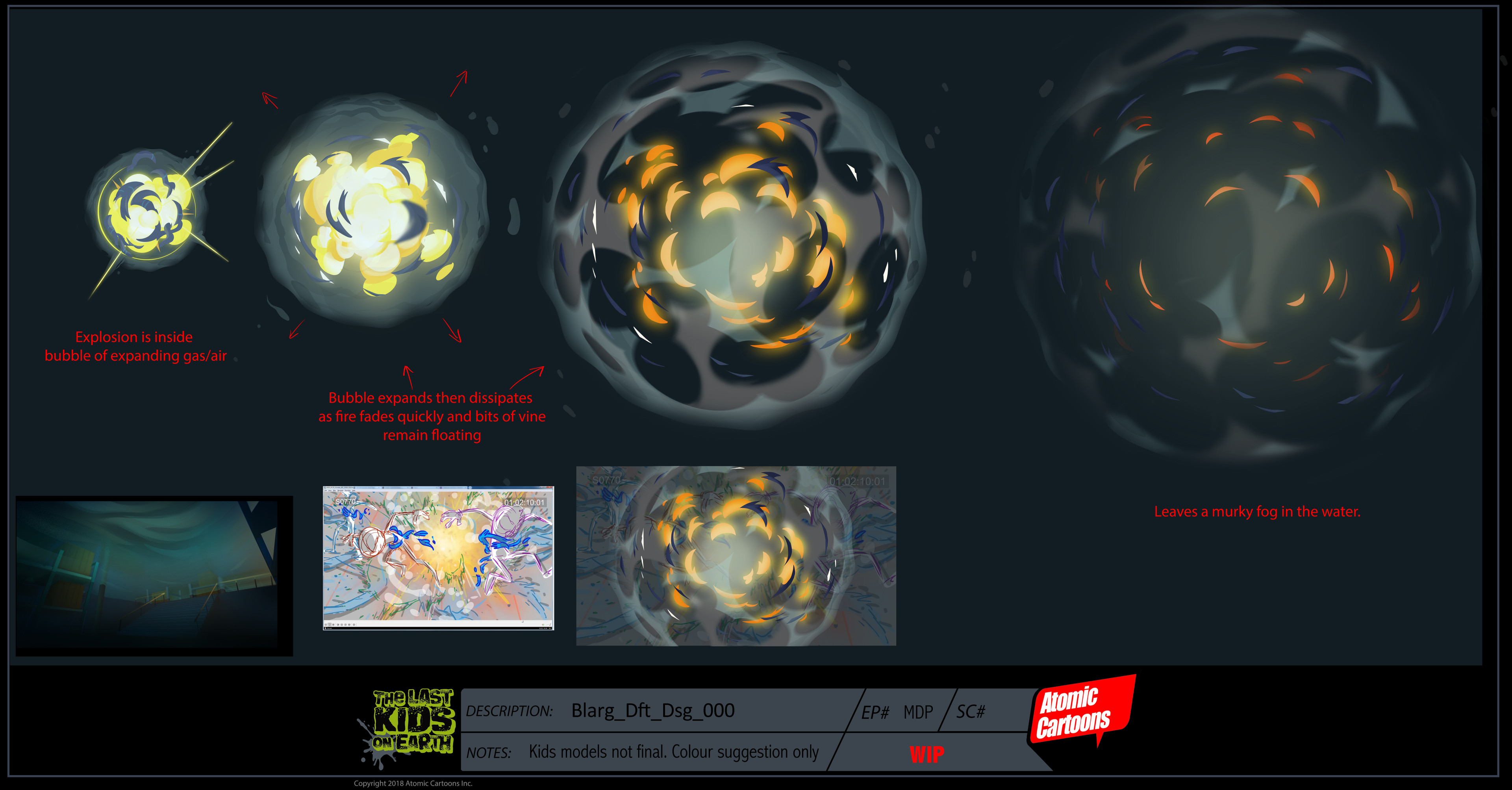 Underwater explosion.