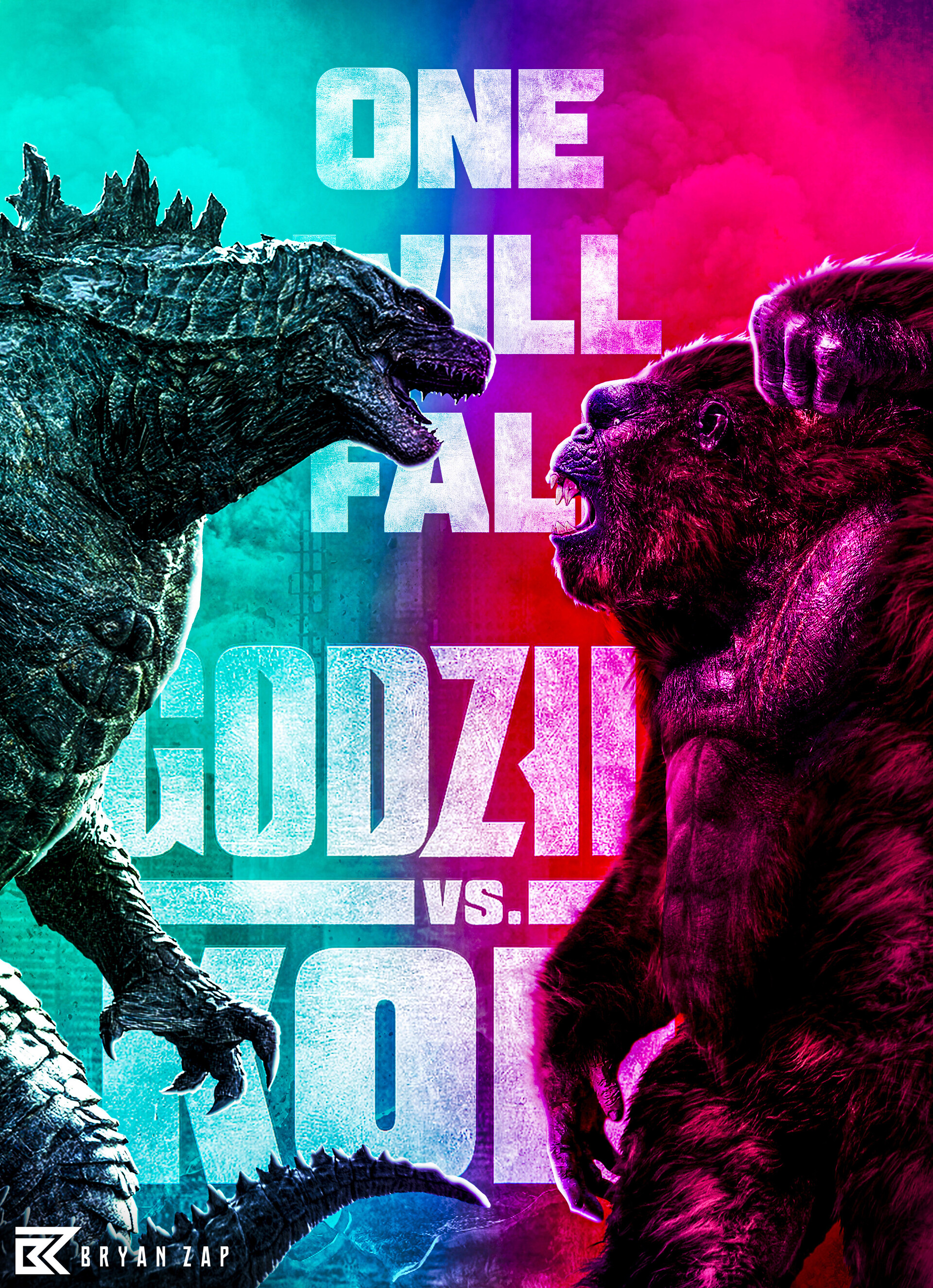 Bryan Zap Godzilla Vs Kong Poster