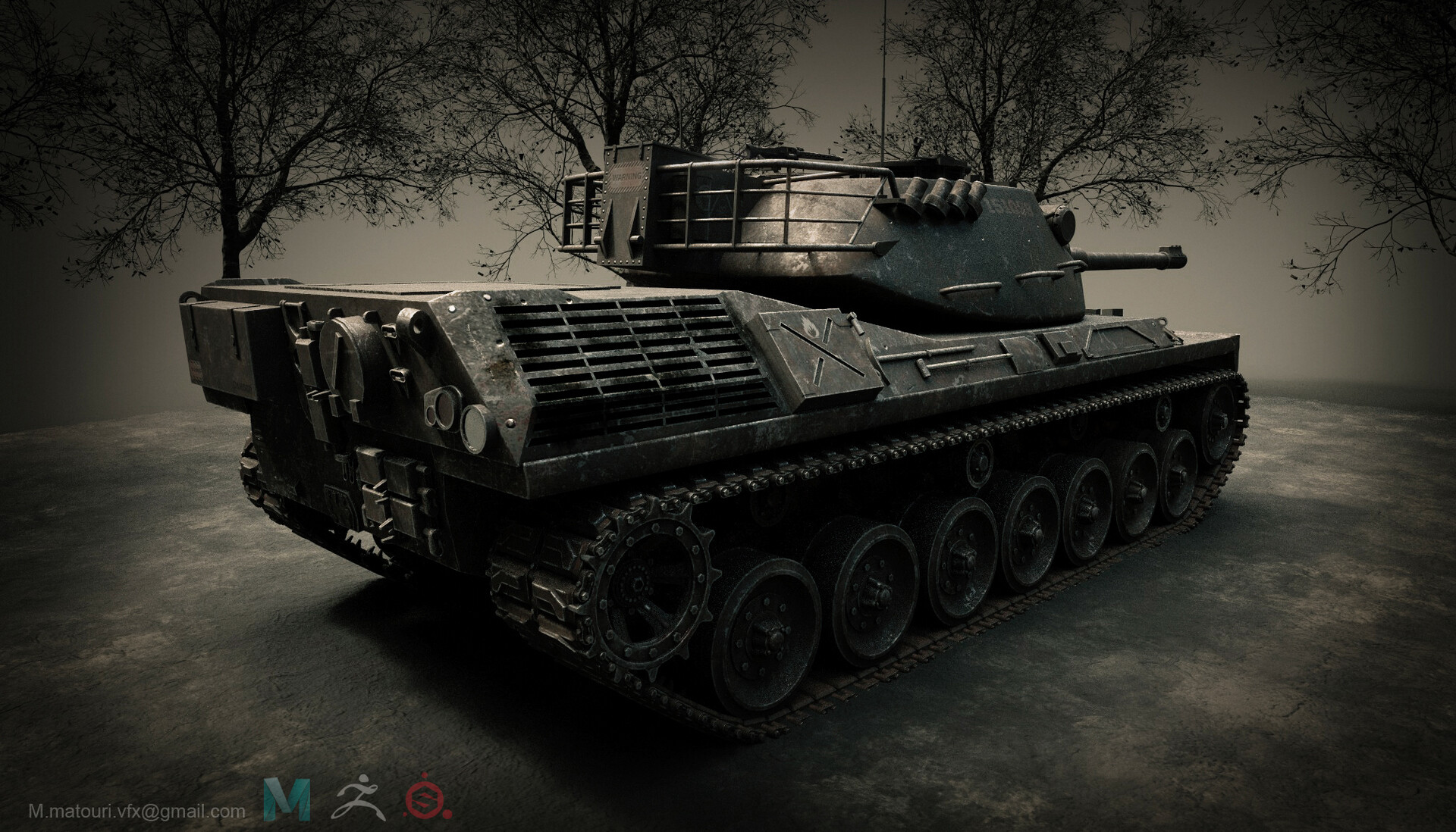 Artstation Leopard Tank Mostafa Matouri