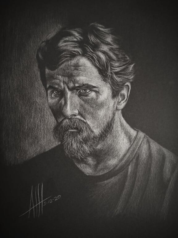 Christian Bale Sketch - Drawing Timelapse - YouTube