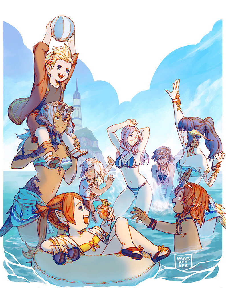 ArtStation FF14 Summer