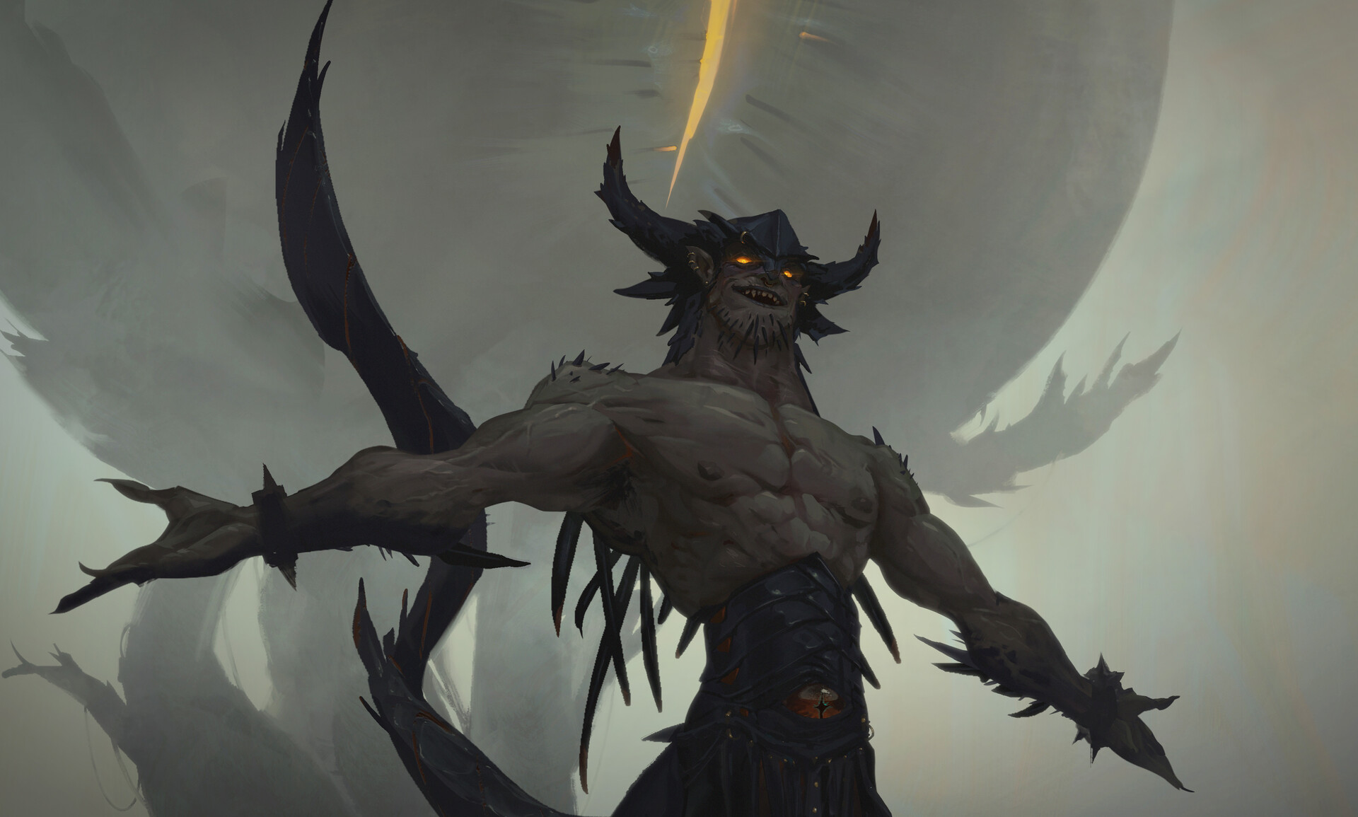 blackhumour ソフビ　LUST-DEMON winged_black_wolf__2__by_punke