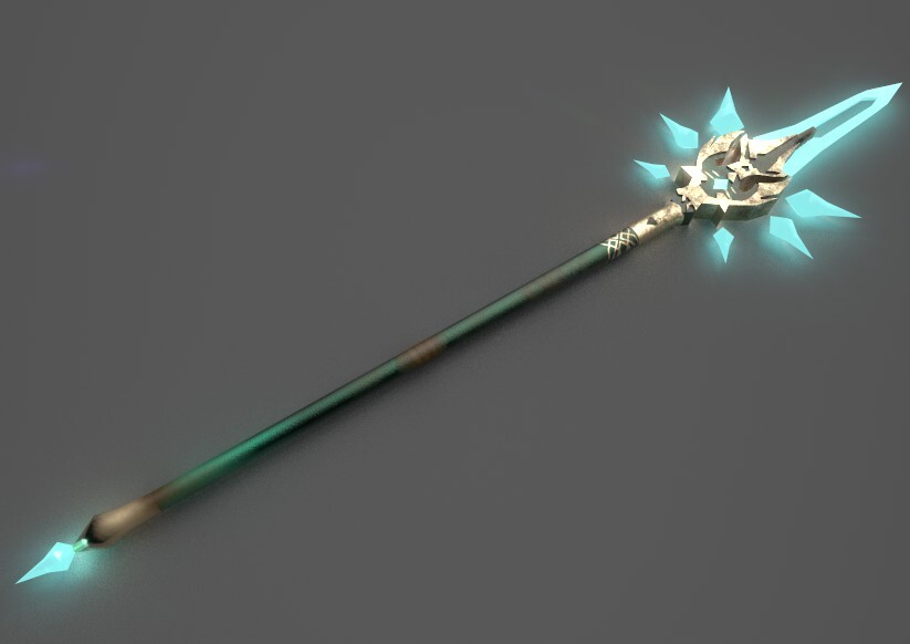Primordial jade winged spear