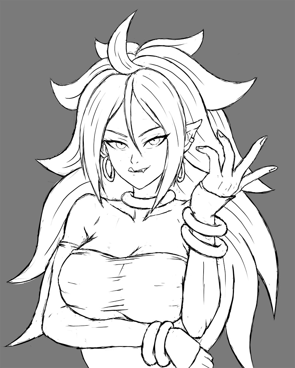 ArtStation - Android 21 sketch