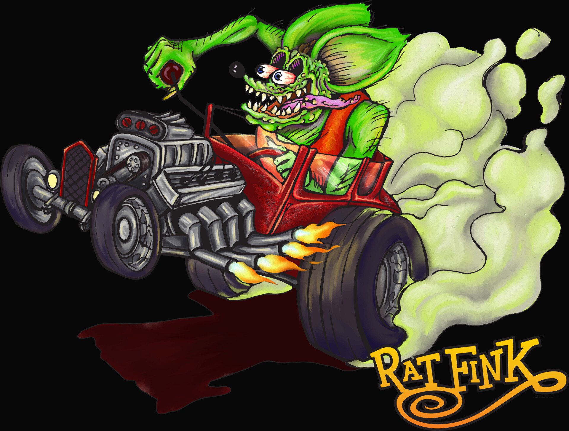 ArtStation Rat Fink MATCO Tools Cart