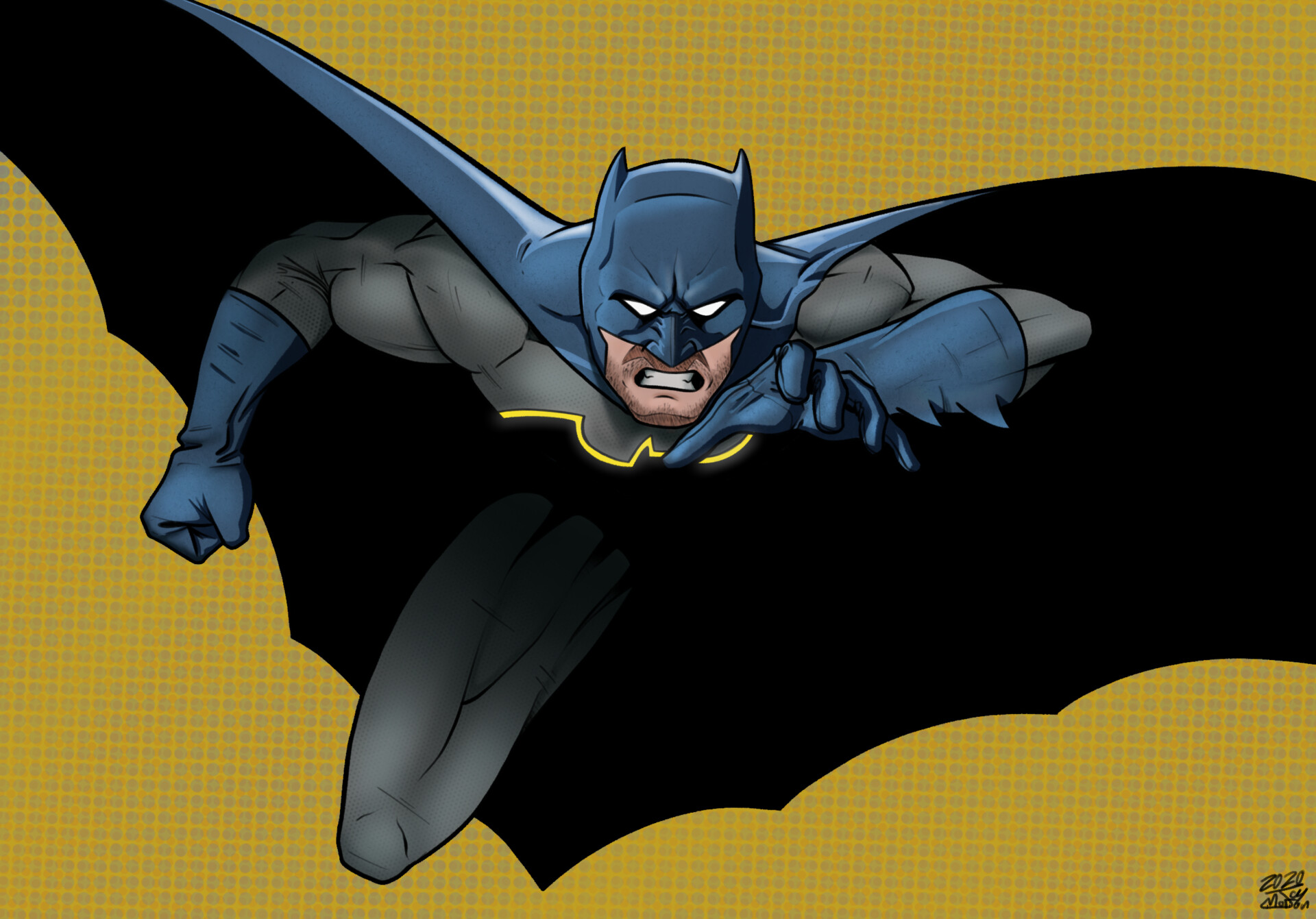 ArtStation - Batman Leaping (Personal Artwork)