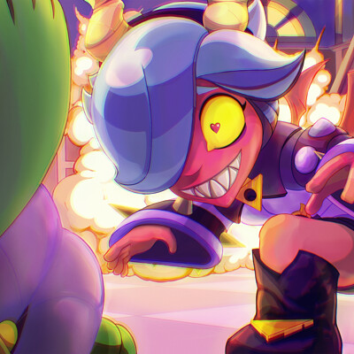 Artstation Eric Garcia Let's start this adorable and spooky journey with an image that shows us the most tender side of this brawler chromatic: artstation eric garcia