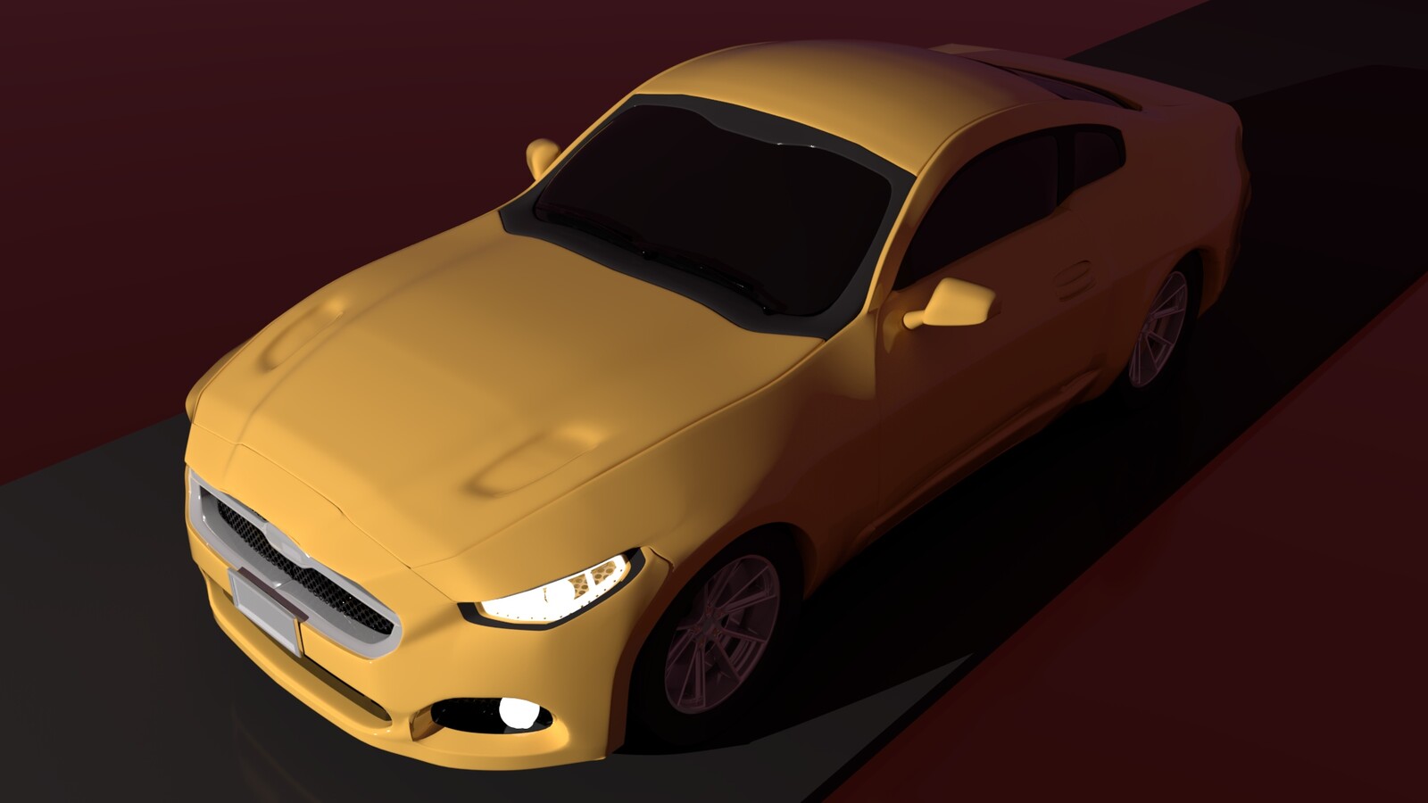 3D Modelling, Ford Mustang
