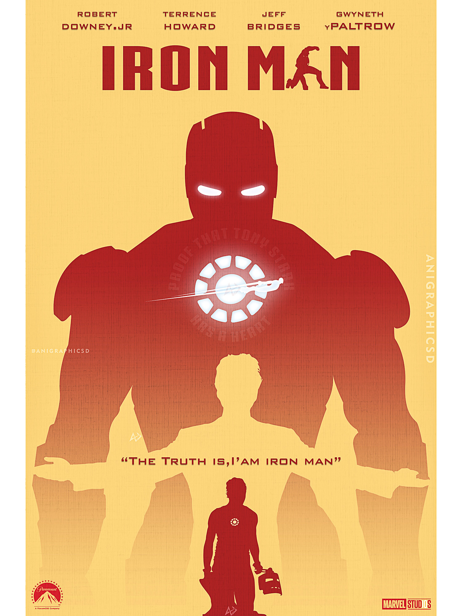reloj escena cemento ArtStation - Iron Man 2008 Poster