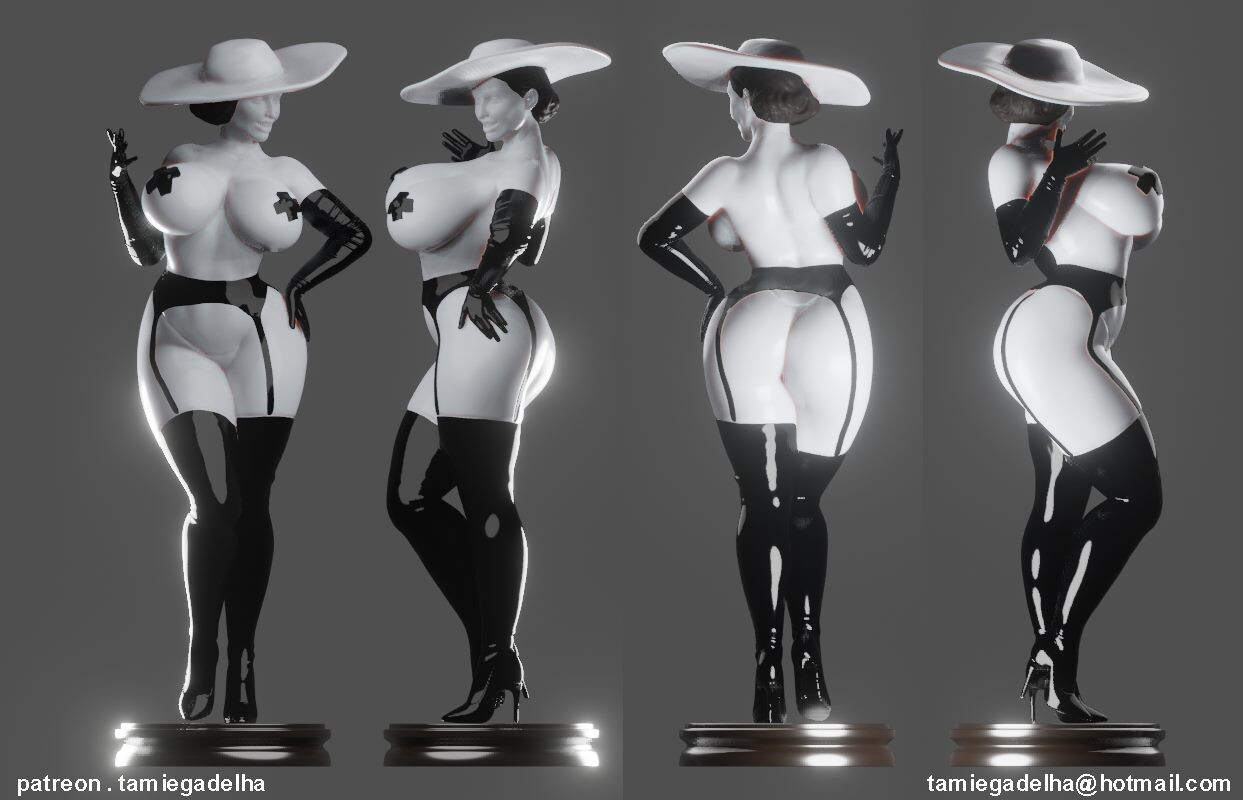 Artstation Lady Dimitrescu Model Base Tamie Gadelha Lady dimitrescu (tall vampire lady:re 8 village). lady dimitrescu model base tamie gadelha
