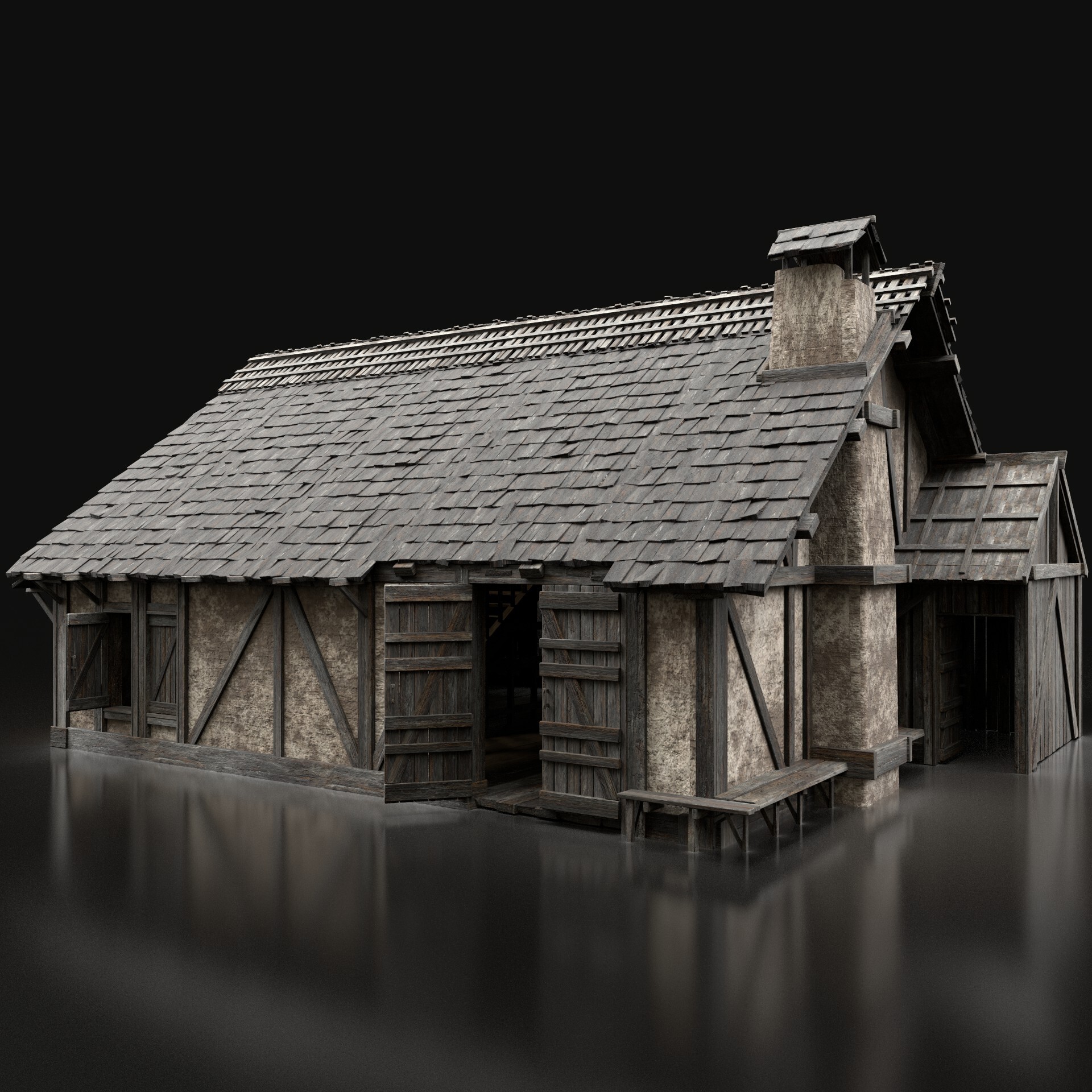 ArtStation - Medieval Hut