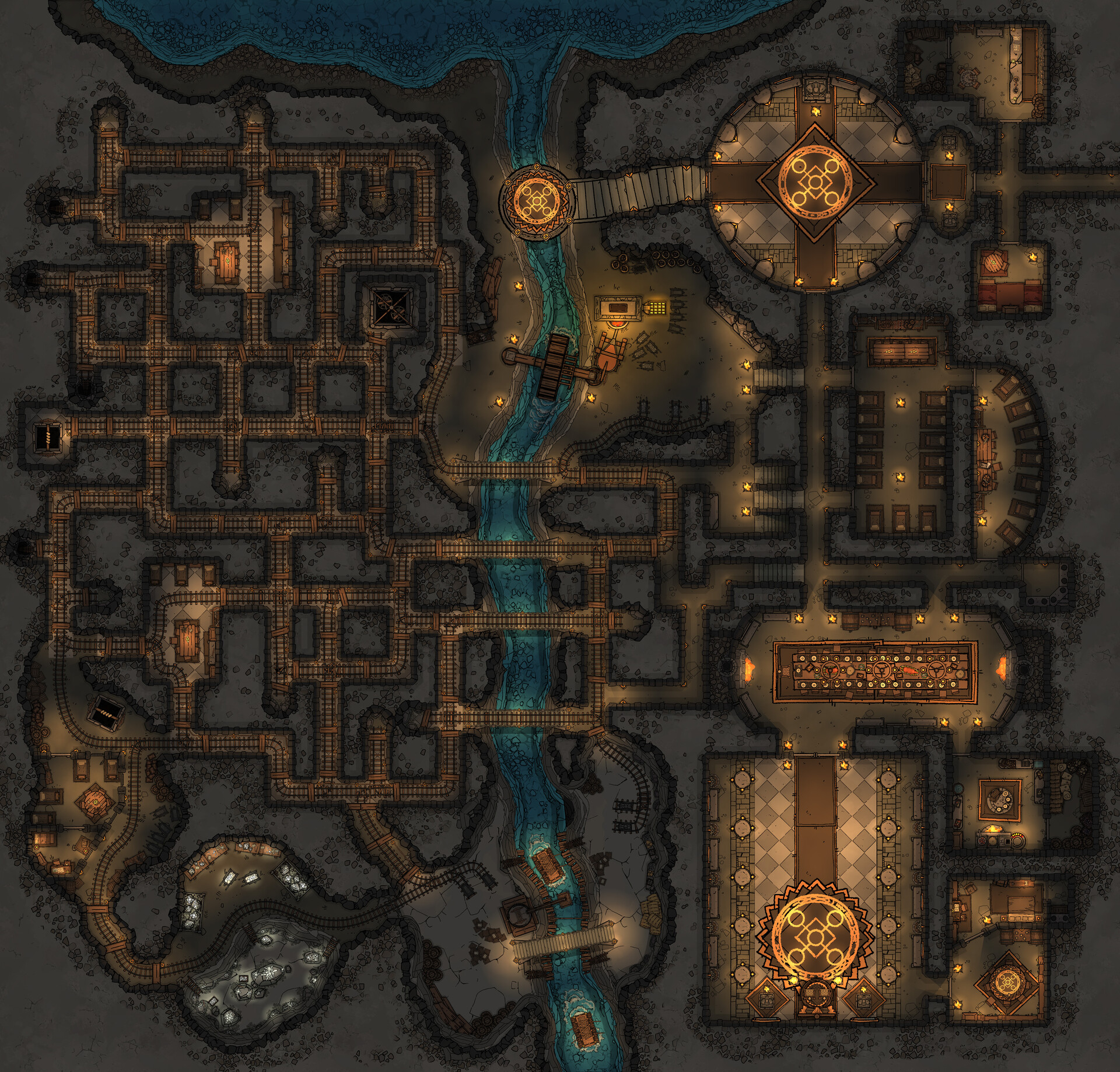 Artstation dwarven kingdom of mhalduun 46 x 44 