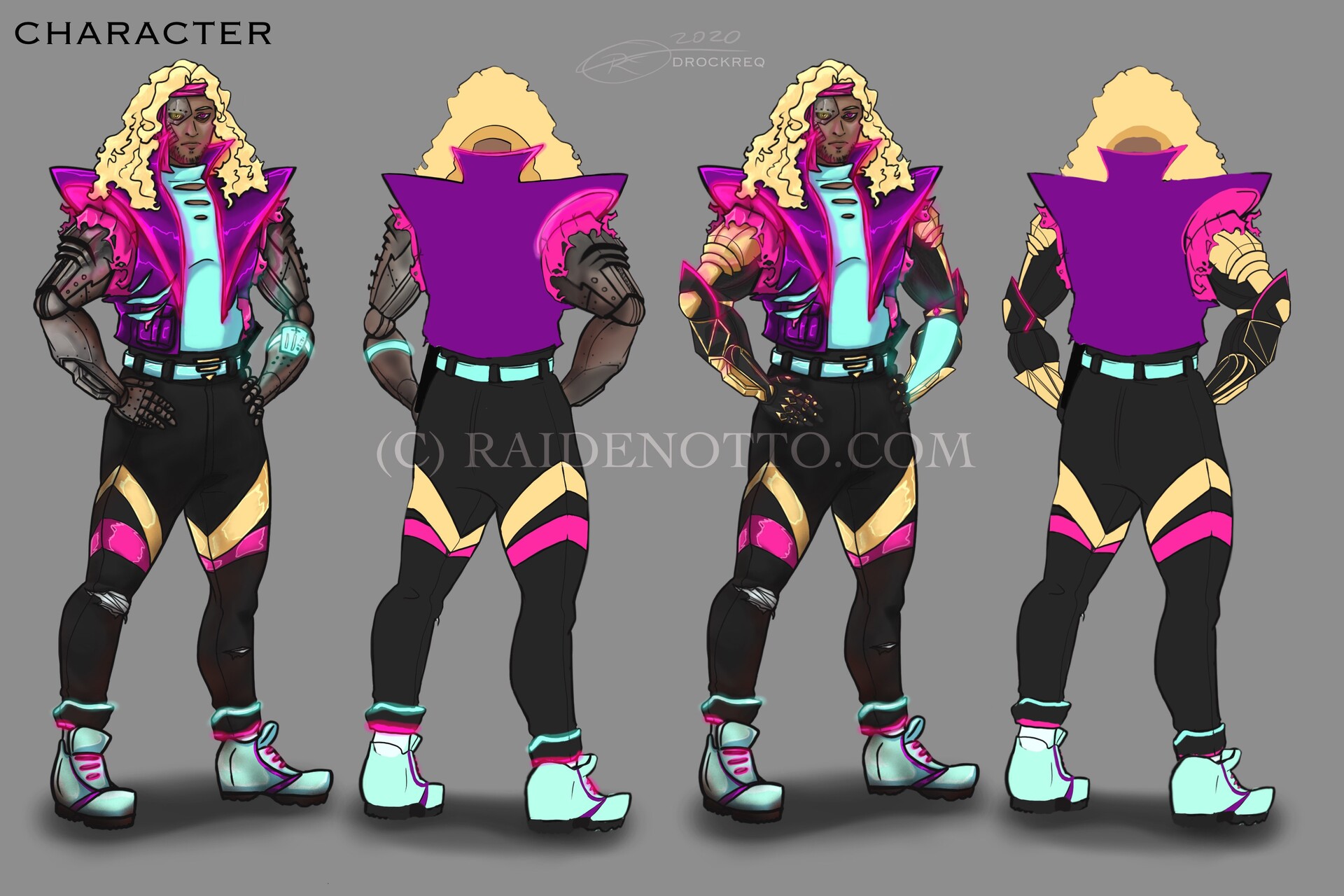 ArtStation - Cyberpunk Character with Arms Upgrade