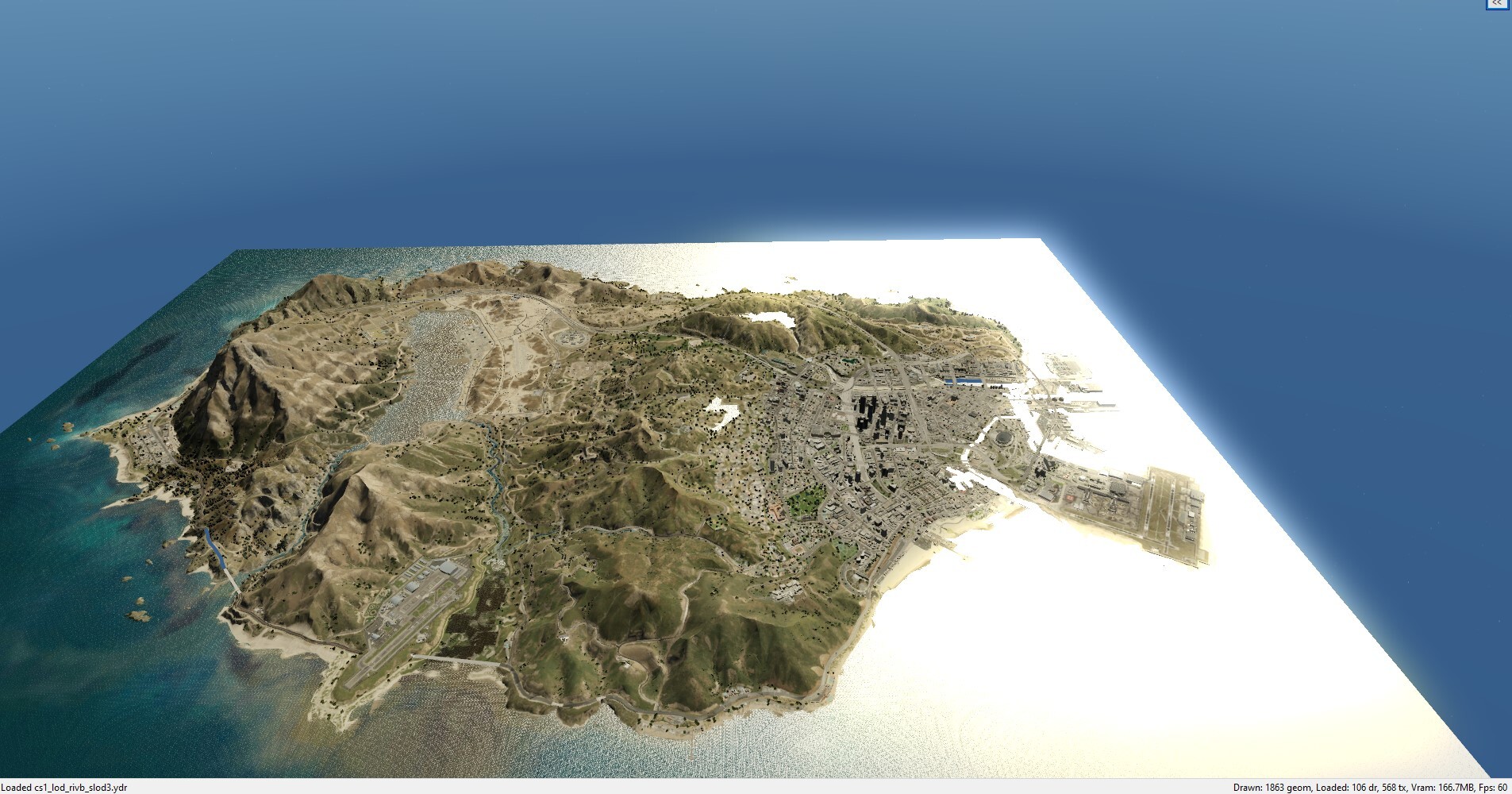 Grand Theft Auto V - 3D map 