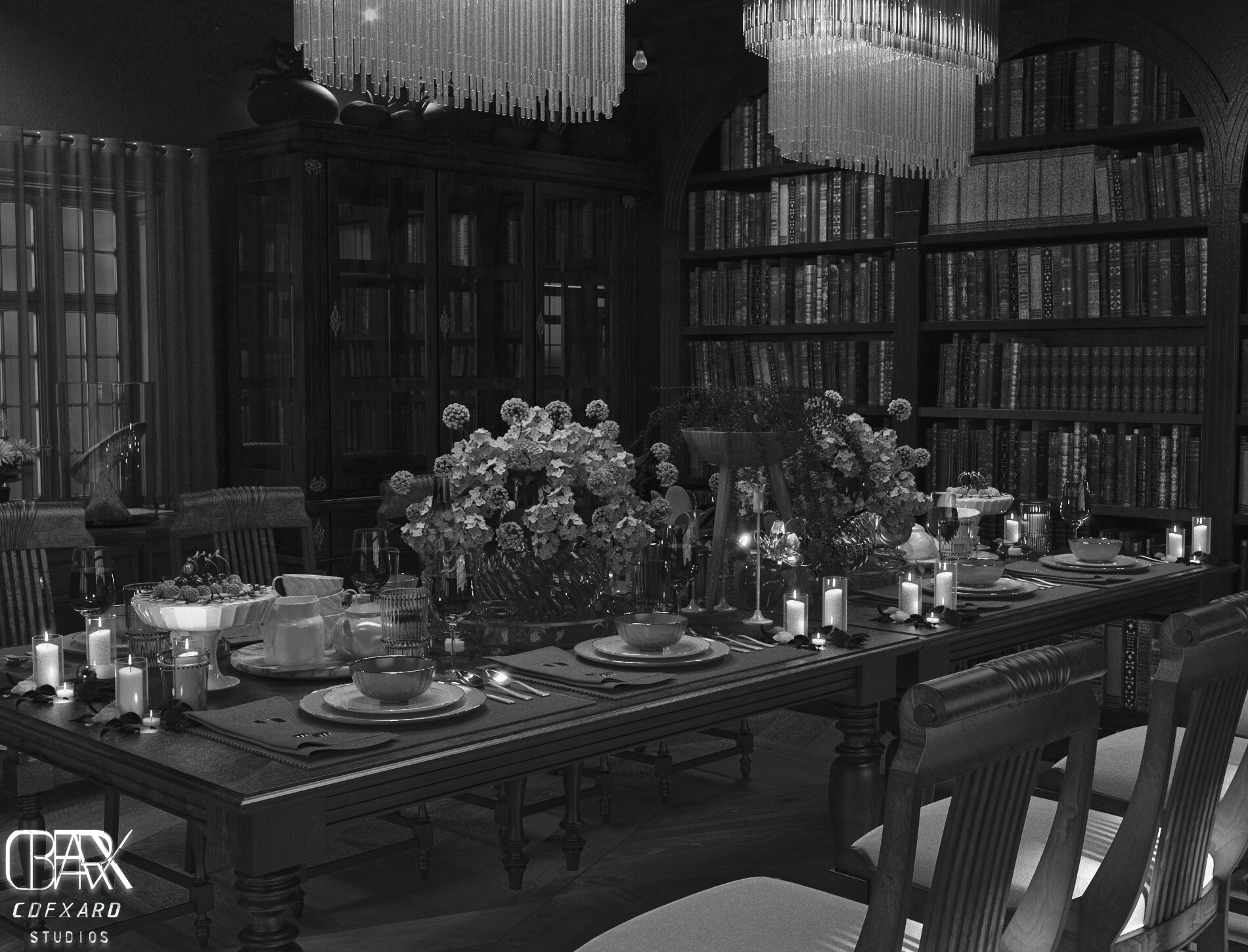 ArtStation - OLD STYLE DINING ROOM