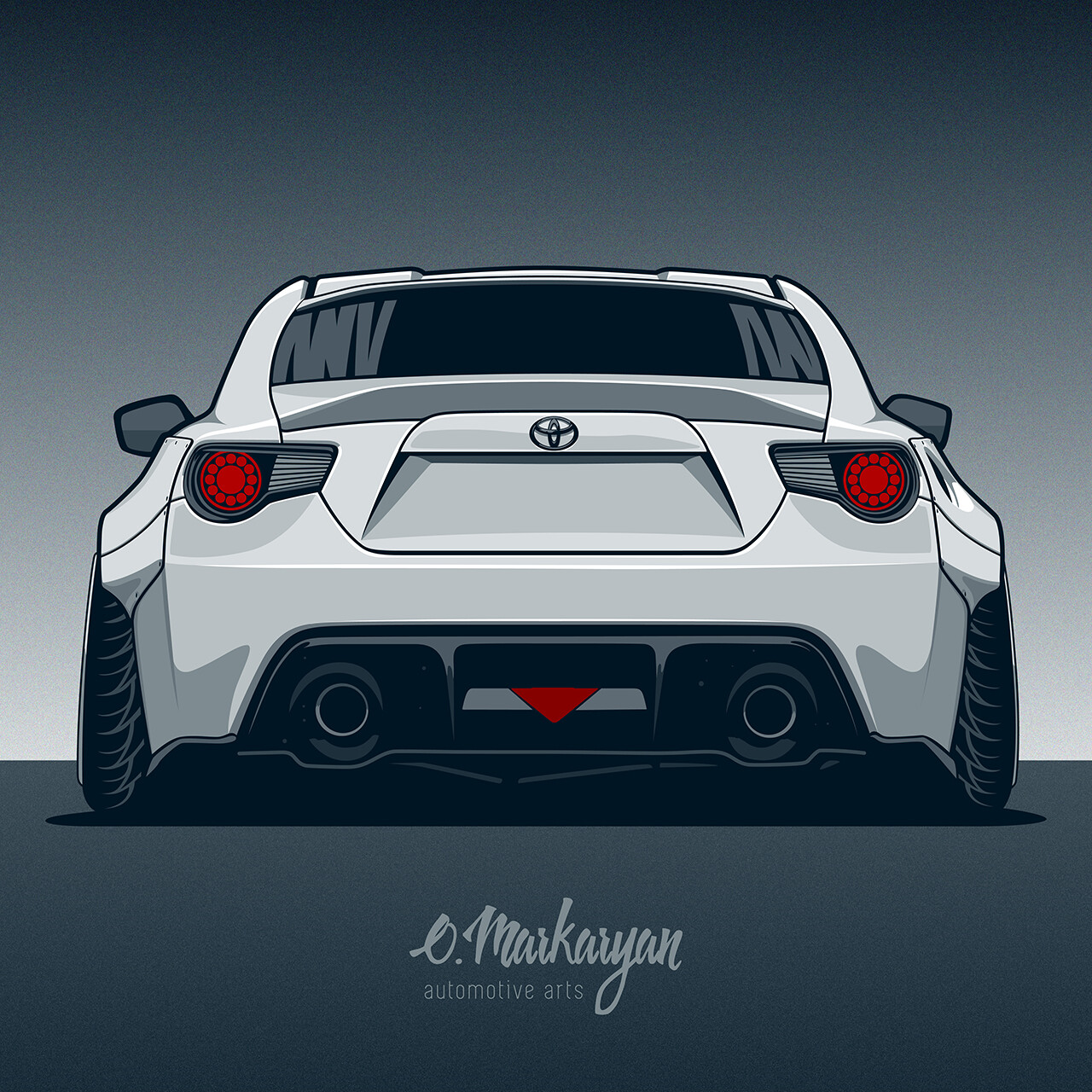Рисунок карандашом тойота gt86