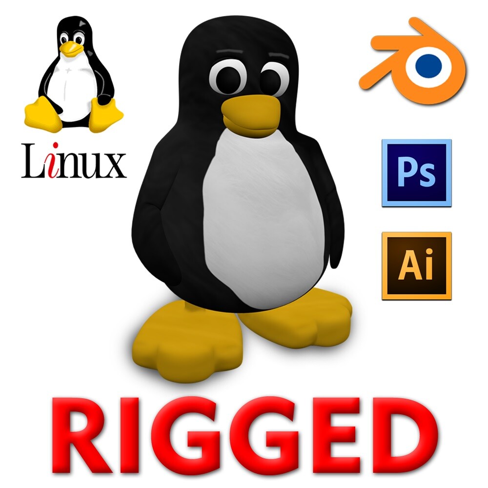 ArtStation - Linux Penguin