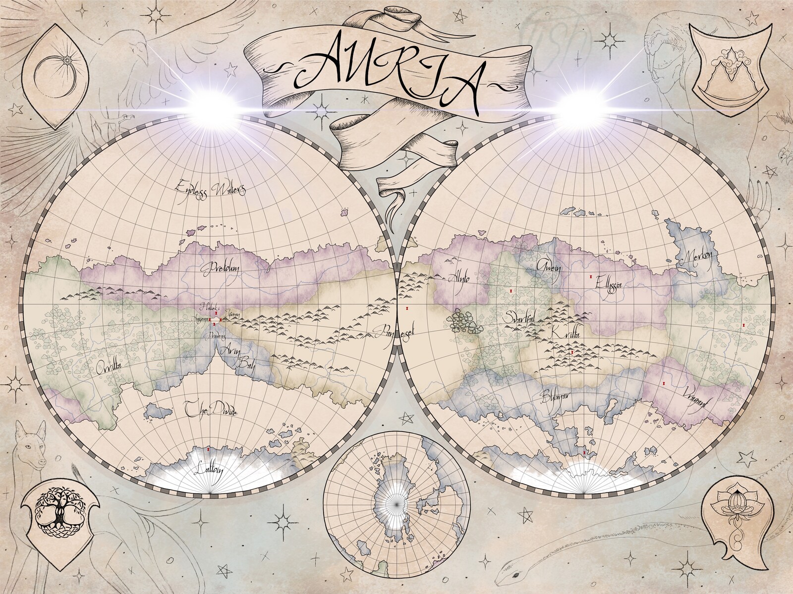 Auria World Map