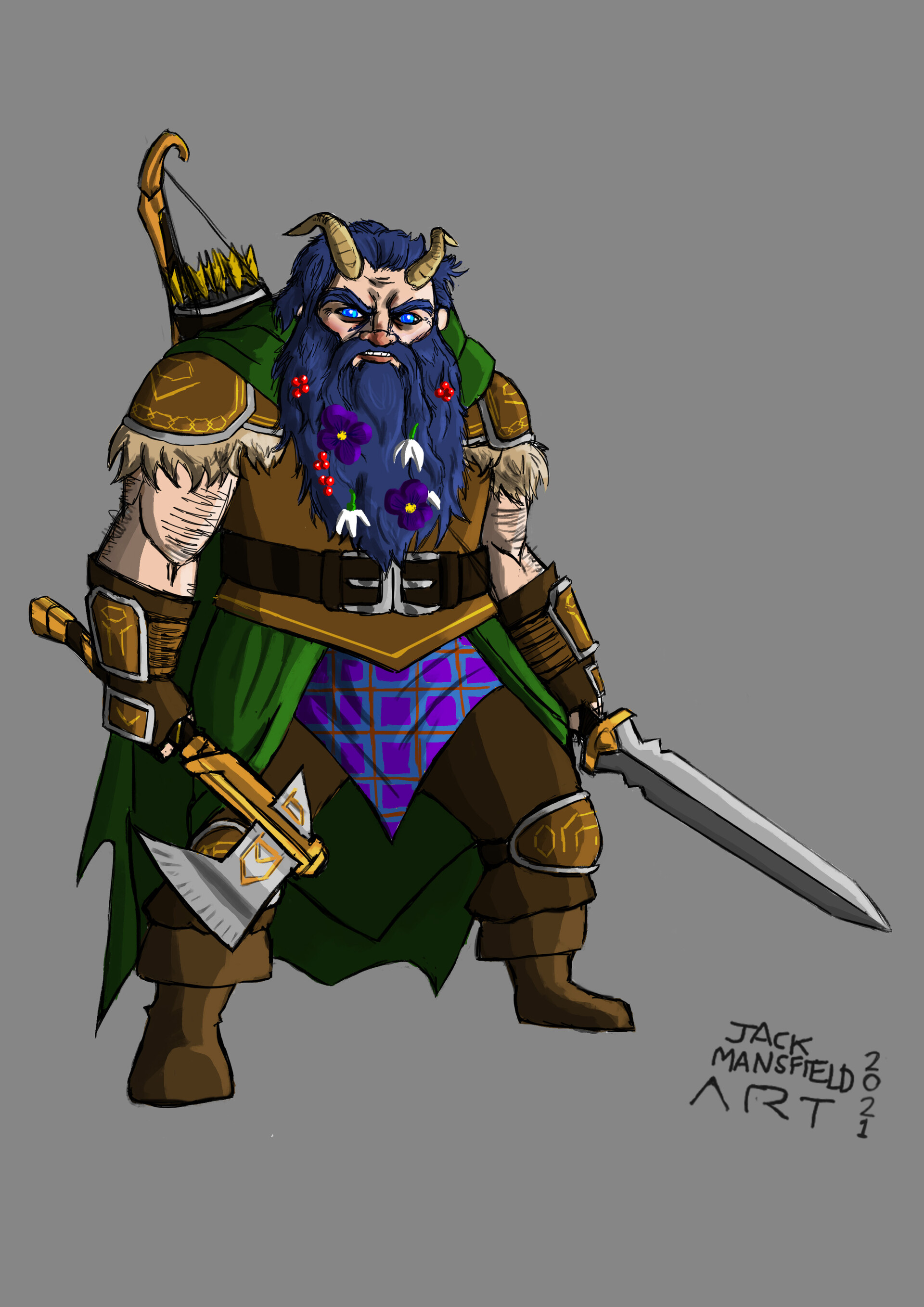 ArtStation Dwarf Fey Wanderer