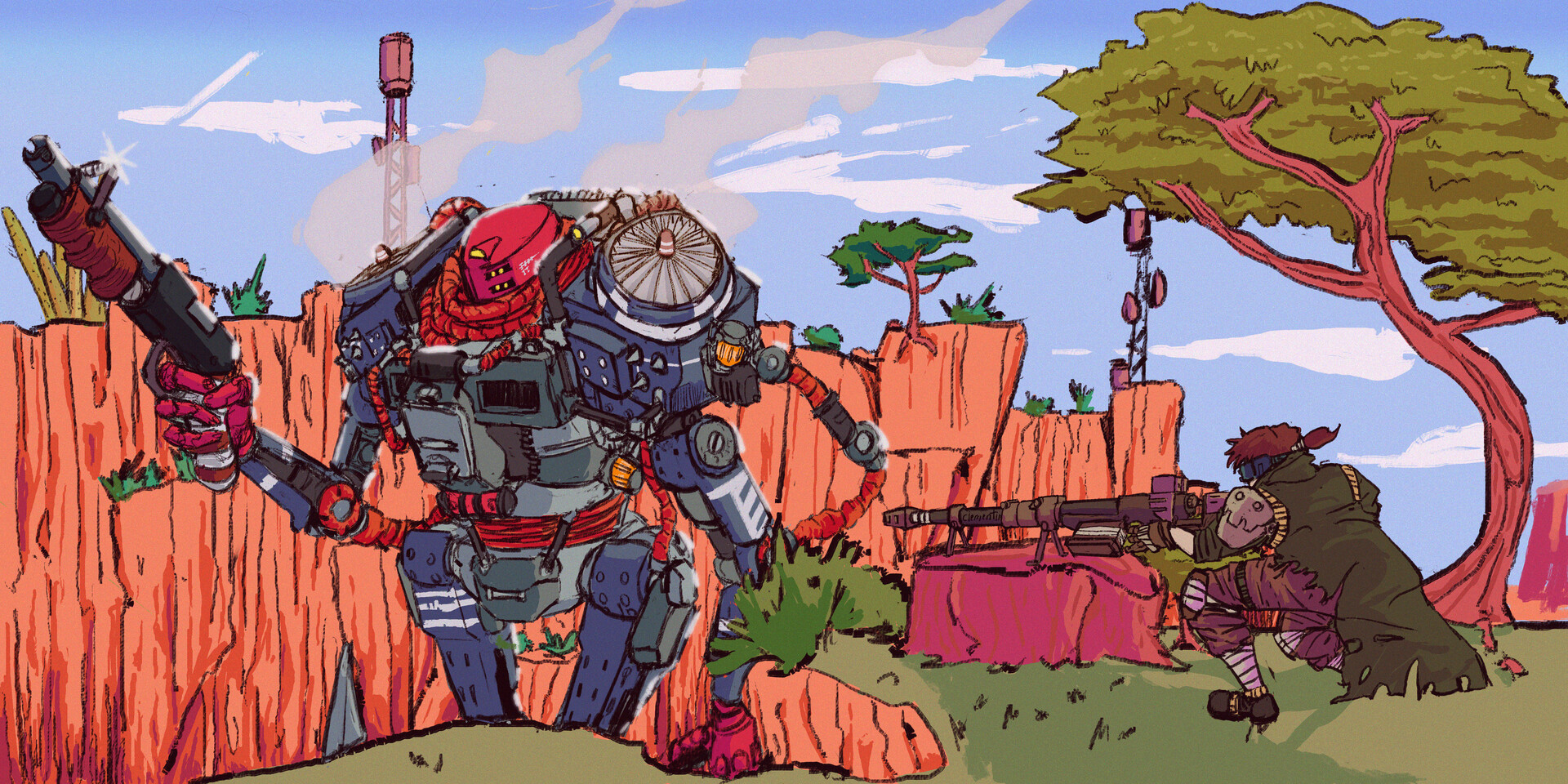 ArtStation lancer rpg guide to suldan commission (GIANT KILLER)