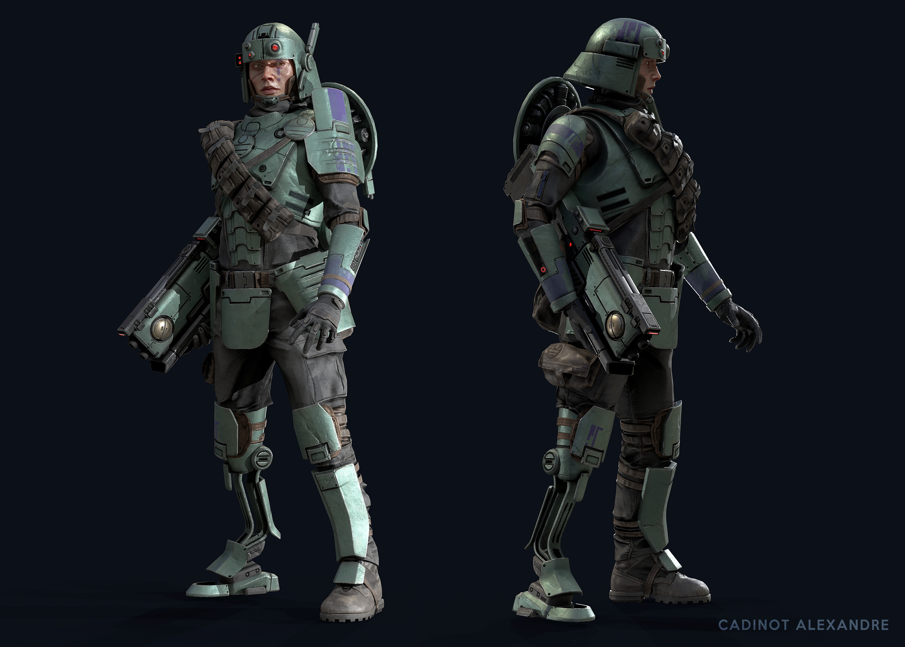 Alexandre Cadinot Gue Vesa Warhammer 40k Fanart