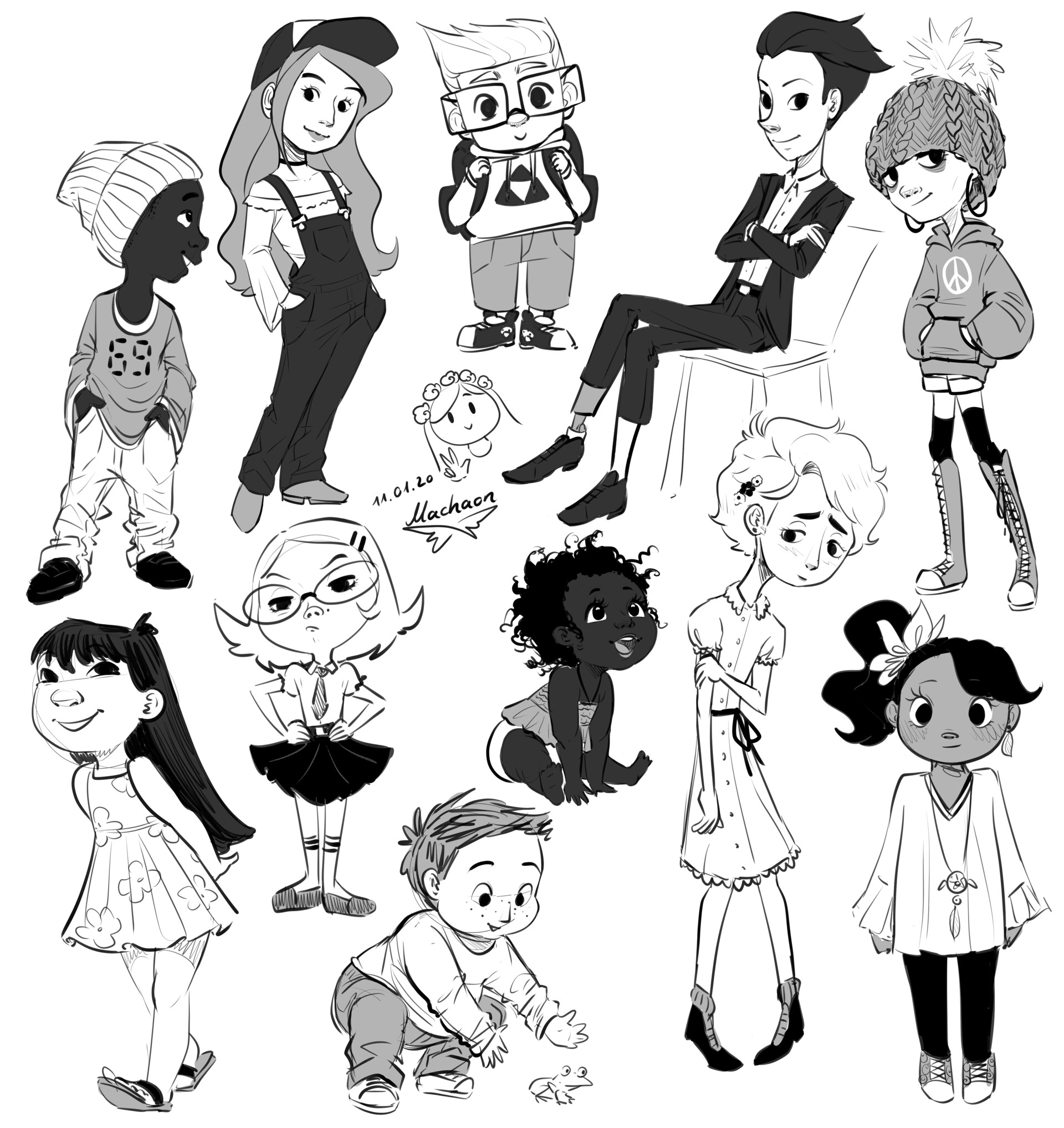 Nika Gorev - Children Character Design