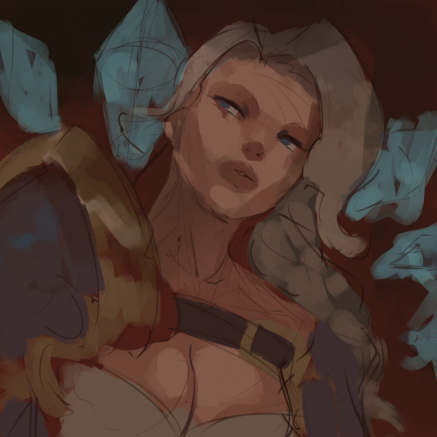 First Sketch and Underpainting