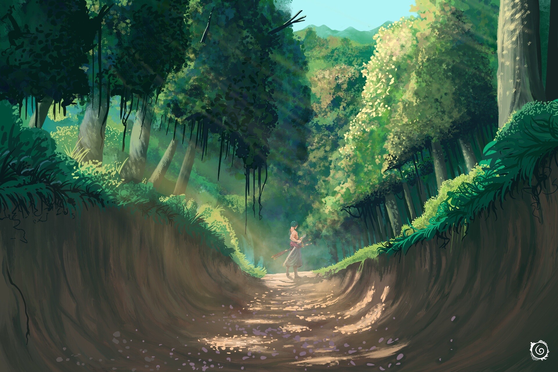 ArtStation WIP (Tropical ‘One piece’ island concept) 5