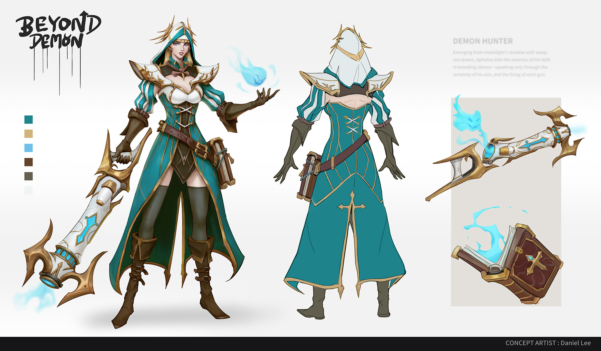 ArtStation Female demon hunter concept