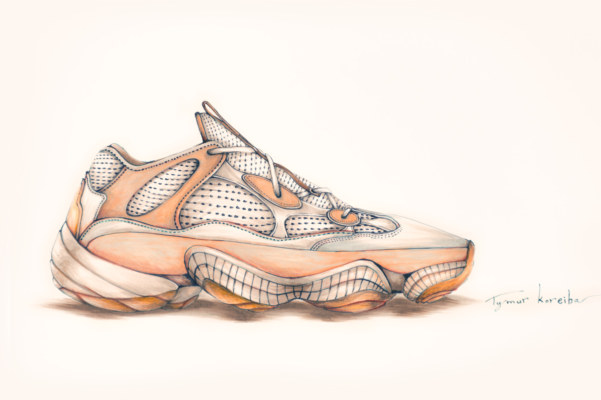 ArtStation yeezy boost 500 hypebeast art 