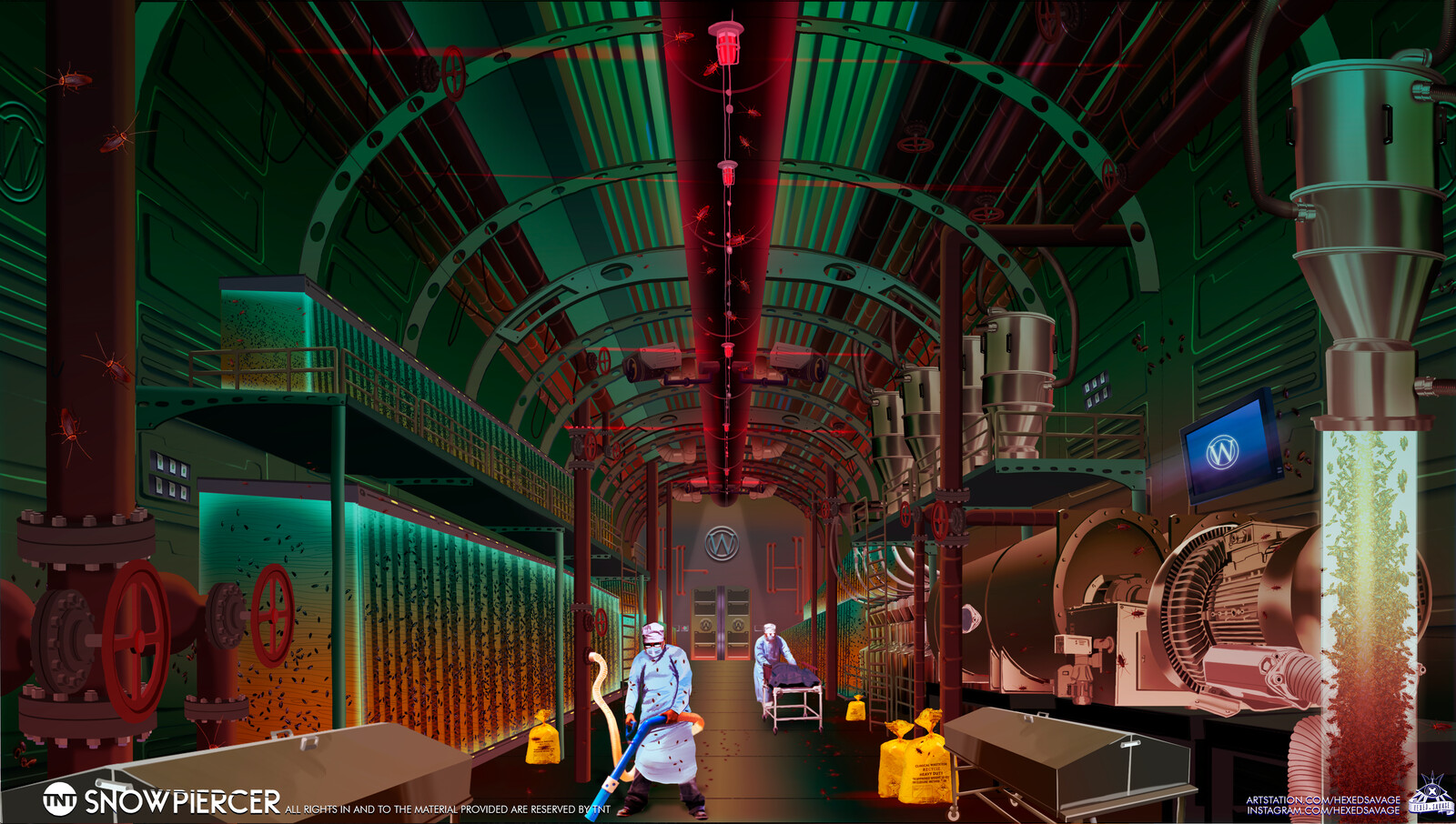 Hexed Savage Wilford Industries Wagons for the Netflix & TNT series