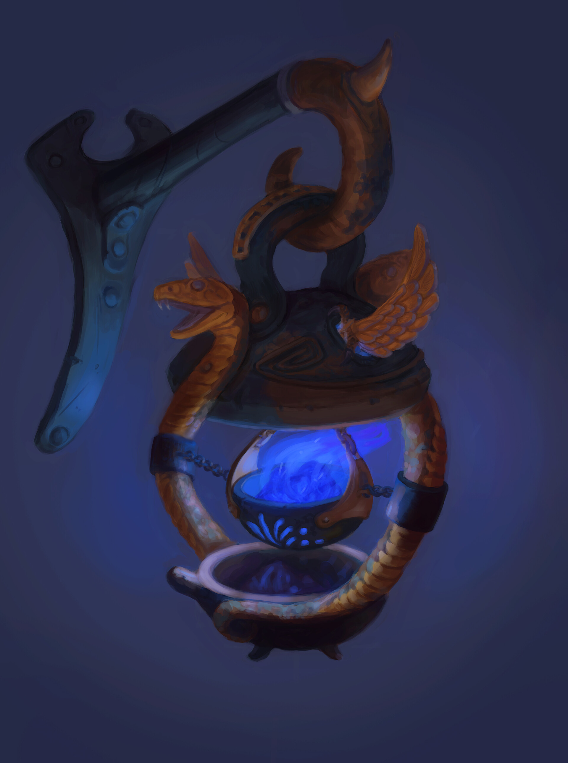 ArtStation - Lantern from Charon's boat